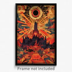Icelandic Movie Poster - Hard To Find Indian City (Iceland Retro Film Art Print)