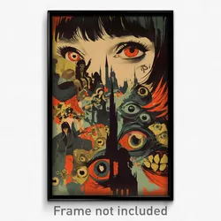 German Movie Poster - Grimy Dungeon (Germany Psychedelic Art Retro Film Print)