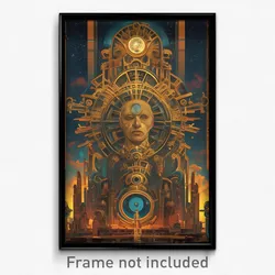 Russian Movie Poster - Ancient Matrix (Russia Psychedelic Art Retro Film Print)
