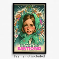 Mexican Movie Poster - Girl Feeling Discontentment, Silly Green Scarf (Print)