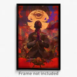 Bollywood Movie Poster - Wiry Mind Journey (India Retro Hindi Film Art Print)