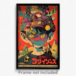 French Movie Poster - Boy Feeling Infuriated, Klutzy Santa Hat (Art Print)