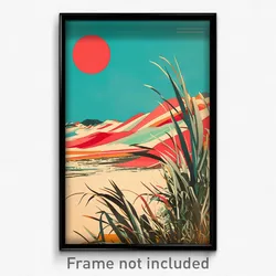 Brazilian Movie Poster - Arctic Desert (Brazil Psychedelic Art Retro Film Print)