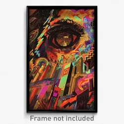 Bollywood Movie Poster - Voluminous American City (India Hindi Film Art Print)