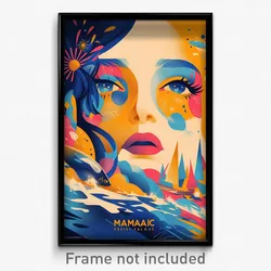 French Movie Poster - Vibrant Marina (France Psychedelic Art Retro Film Print)