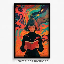 French Movie Poster - Girl Feeling Grief, Academic Pinching Sleeves (Art Print)