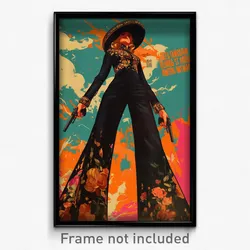 Mexican Movie Poster - Woman Feeling Tension, Heavenly Black Pants (Art Print)