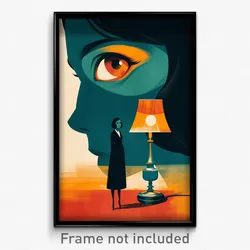 French Movie Poster - Drab Shadow (France Psychedelic Art Retro Film Print)