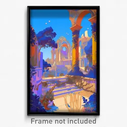Art Poster - Polished Roman Architecture (Psychedelic Trippy Weird Print)