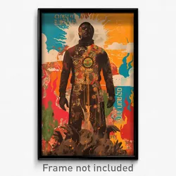 Brazilian Movie Poster - Man Feeling Grief, Animated Brown Bodysuit (Art Print)