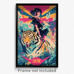 Chinese Movie Poster - Girl Feeling Tolerance, Flippant Tiger Costume (Print)