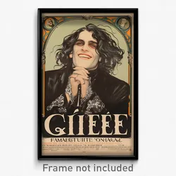 French Movie Poster - Man Feeling Glee, Silver Goth Clothes (France Art Print)