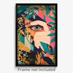 Art Poster - Evergreen Window (Psychedelic Trippy Weird 11x17 Cartoon Print)