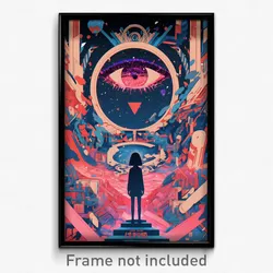 Movie Art Poster - Amazing Shoebox (Psychedelic Trippy Retro Cartoon Film Print)