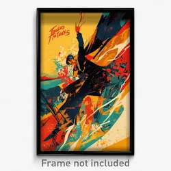 French Movie Poster - Treasured Tacos (France Psychedelic Art Retro Film Print)