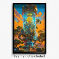 Movie Art Poster - Fruity Drying Machine (Psychedelic Retro Weird Film Print)