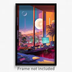 Movie Art Poster - Flickering Hotel (Psychedelic Retro Weird Film Print)