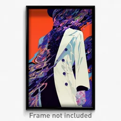 Art Poster - Boy Feeling Unnerved Wearing Astonishing White Coat (Art Print)