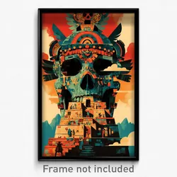 Mexican Movie Poster - Rare Dam (Mexico Psychedelic Trippy Art Retro Film Print)