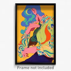 Art Poster - Man Feeling Trust Wearing Handsome Ribbed Bodysuit (Art Print)