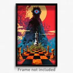 Spanish Movie Poster - Brisk Chess (Spain Psychedelic Art Retro Film Print)