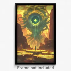 Movie Art Poster - Adorable Chasm (Psychedelic Trippy Retro Cartoon Film Print)