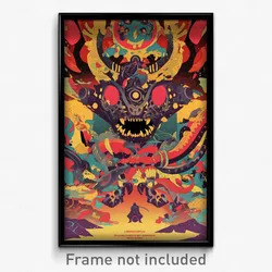 Indonesian Movie Poster - Warped Catacombs (Indonesia Retro Film Art Print)