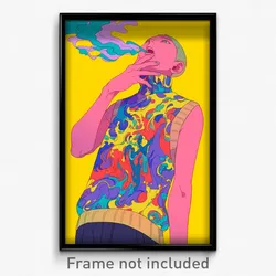 Anime Art Poster - Boy Feeling Dumbstruck, Astonishing Sleeveless Sweater