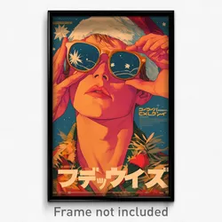 Icelandic Movie Poster - Boy Feeling Neglect, Reflecting Santa Hat (Art Print)