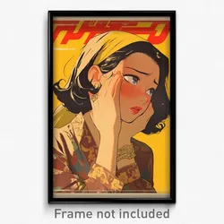 Indonesian Movie Poster - Woman Feeling Admiration, Acclaimed Two Tone (Print)