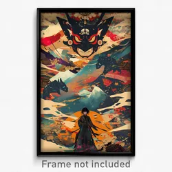 Art Poster - Vibrating Matrix (Psychedelic Trippy Weird 11x17 Cartoon Print)