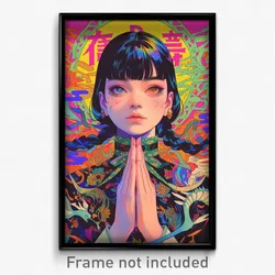 Vietnamese Movie Poster - Girl Feeling Self Pity, Curvy Neck Ribbon (Art Print)
