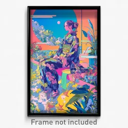 Art Poster - Stunning Bluff (Psychedelic Trippy Weird 11x17 Cartoon Print)