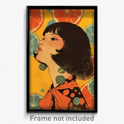 Spanish Movie Poster - Woman Feeling Self Compassionate, Humble Orange Bow
