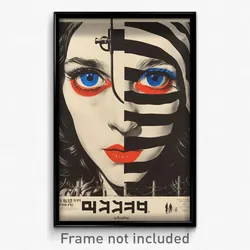 Hebrew Movie Poster - Pristine Prison (Israel Psychedelic Art Retro Film Print)