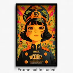 Mexican Movie Poster - Girl Feeling Enthusiasm, Bright Naval Uniform (Art Print)
