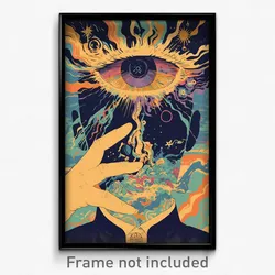 German Movie Poster - Detailed School (Germany Psychedelic Art Retro Film Print)