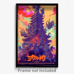 Thai Movie Poster - Giant Chimney (Thailand Psychedelic Art Retro Film Print)