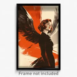 Spanish Movie Poster - Girl Feeling Joy, Tidy Feathered Wings (Spain Art Print)