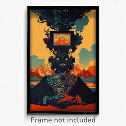 Mexican Movie Poster - Concrete Forge (Mexico Psychedelic Art Retro Film Print)