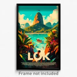 Brazilian Movie Poster - Showy Loch (Brazil Psychedelic Art Retro Film Print)