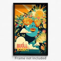 Brazilian Movie Poster - Blissful Bank (Brazil Psychedelic Art Retro Film Print)