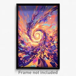 Art Poster - Swirly Dormer (Psychedelic Trippy Weird 11x17 Print)