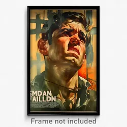 Spanish Movie Poster - Man Feeling Anger, Fantastic Cross Choker (Art Print)