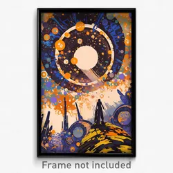 Movie Art Poster - Acclaimed Wheel (Psychedelic Trippy Retro Cartoon Film Print)