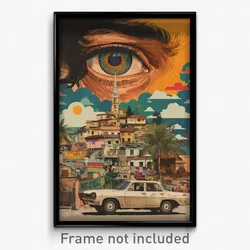 Brazilian Movie Poster - Neglected Town (Brazil Retro Film Art Print)