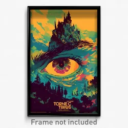 French Movie Poster - Enchanting Turn (France Psychedelic Art Retro Film Print)