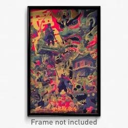 Thai Movie Poster - Rundown Entrance (Thailand Psychedelic Art Retro Film Print)