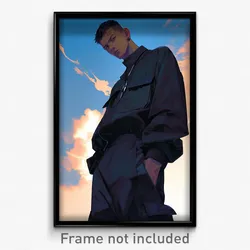Anime Art Poster - Man Feeling Self Respecting, Imaginative Cargo Pants (Print)