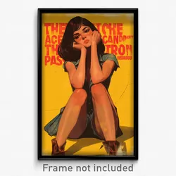 Brazilian Movie Poster - Woman Feeling Boredom, Well Worn Denim (Art Print)